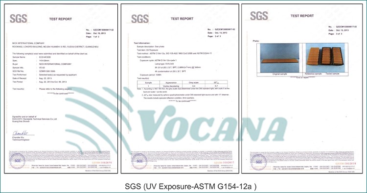 SGS of WPC Vertical Cladding SGS of WPC Vertical Cladding